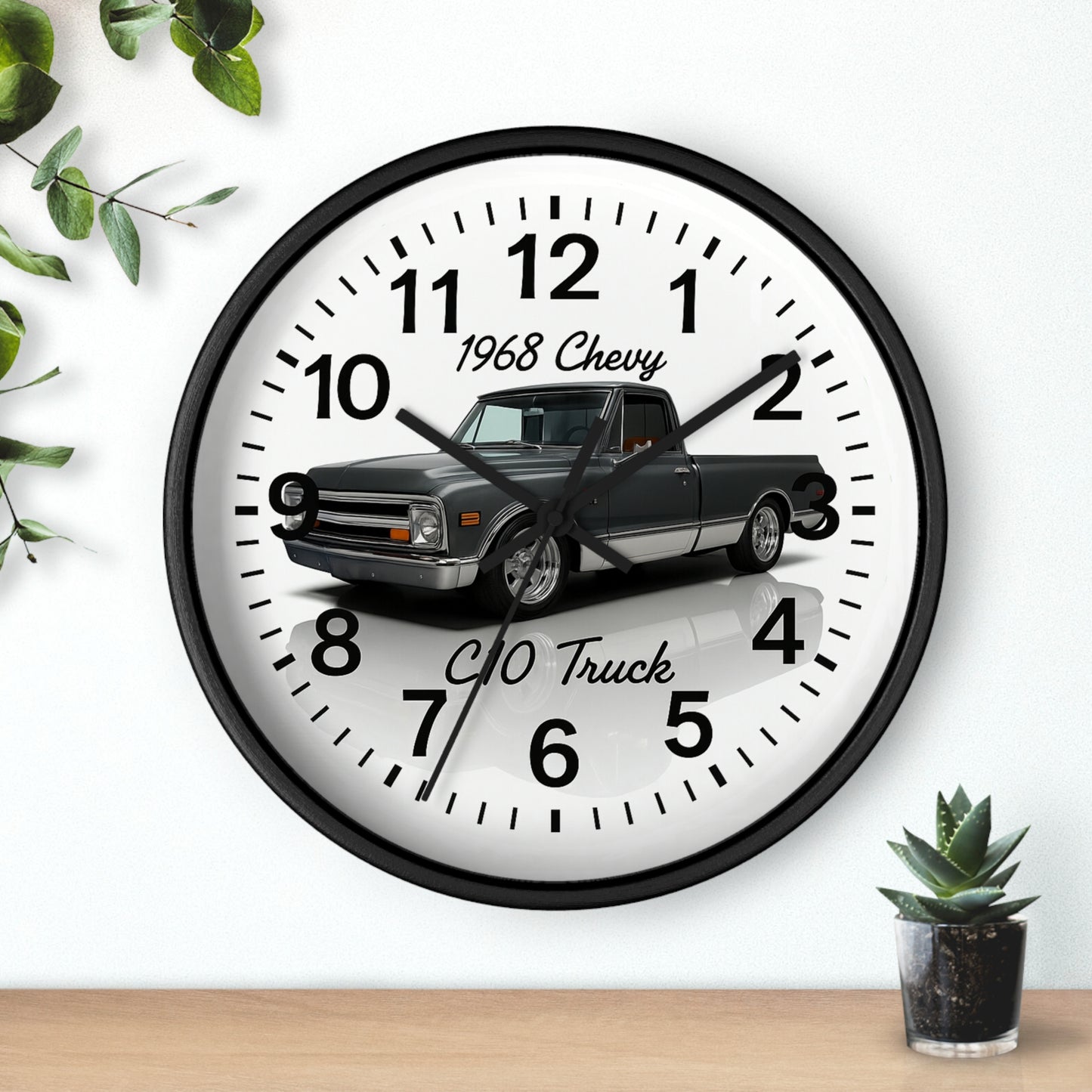 1968 Chevrolet C10 Wall Clock - Lowrider Truck Design