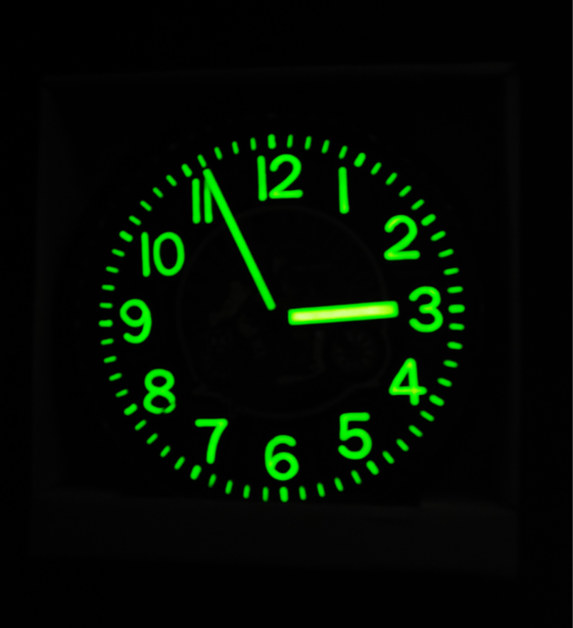 Flamingo Sunset Paradise Glow in the Dark Wall Clock New!