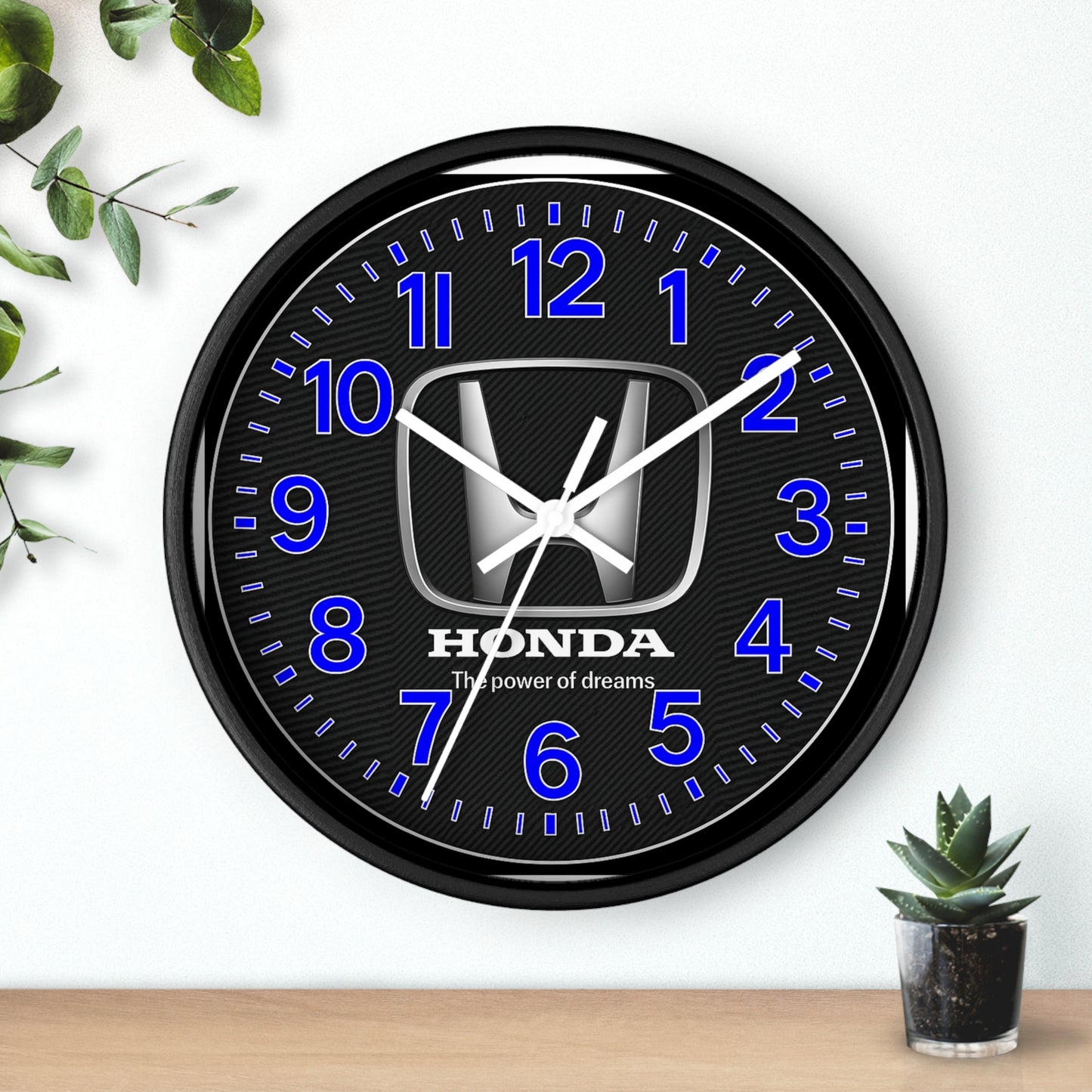 Royal Blue Honda Accord Civic Pilot Wall Clock