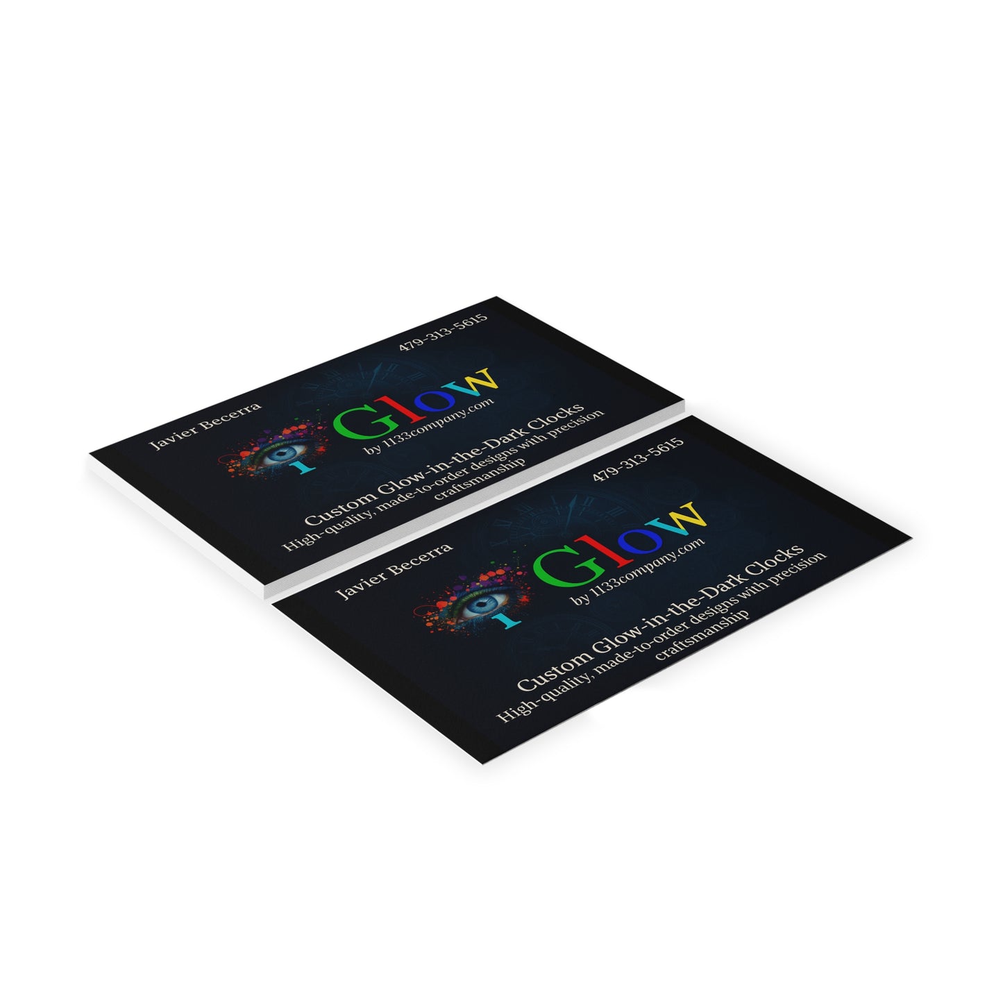 Custom Business Cards, Glow-in-the-Dark Business Cards, Personalized Cards, High-Quality Business Cards, Unique Business Card Designs