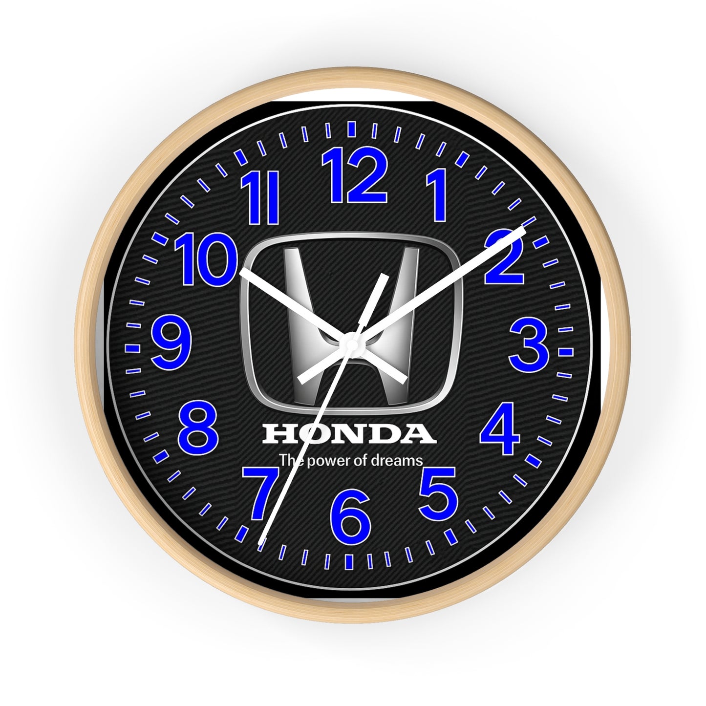 Royal Blue Honda Accord Civic Pilot Wall Clock