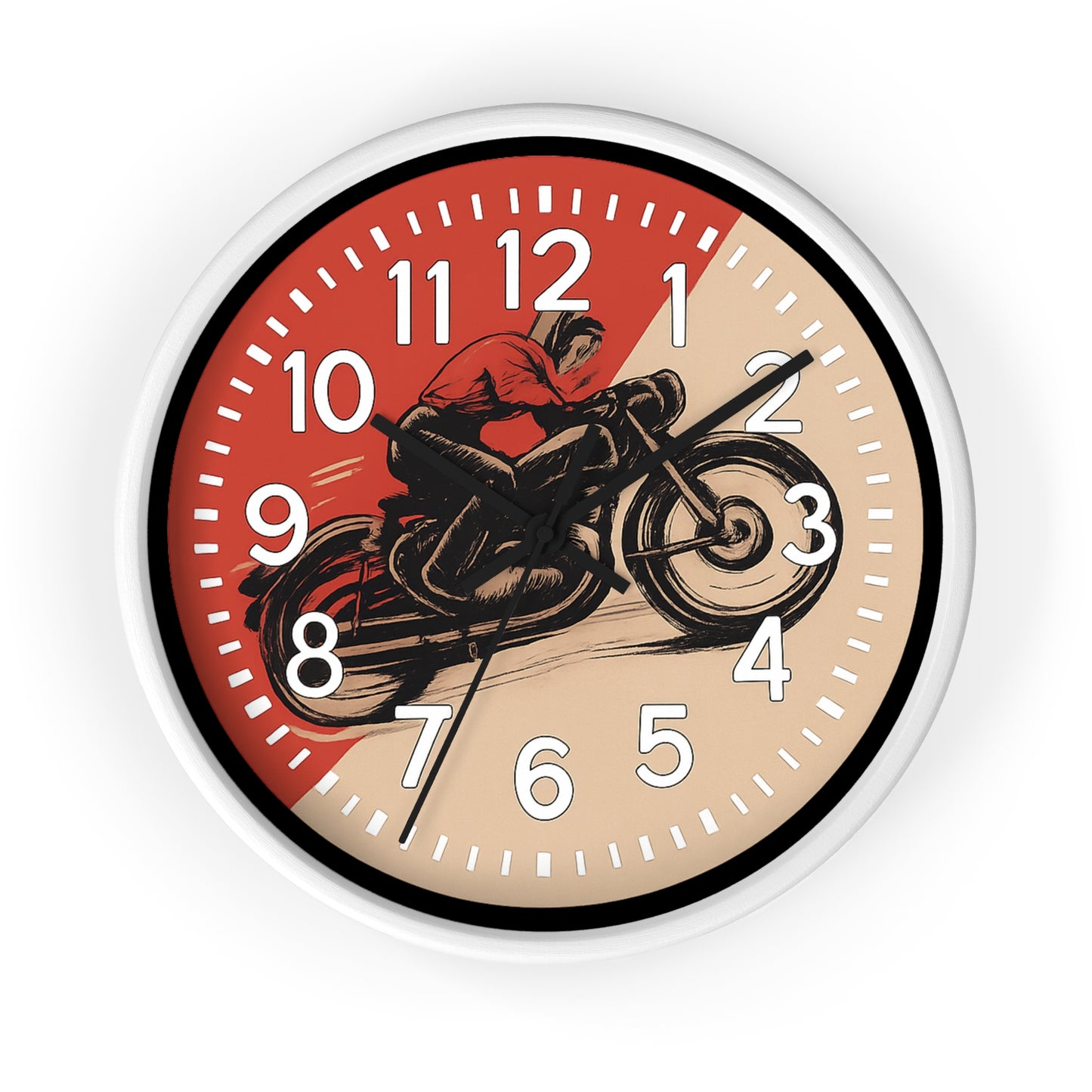 Cafe Racer Vintage Motorcycle Wall Clock New!