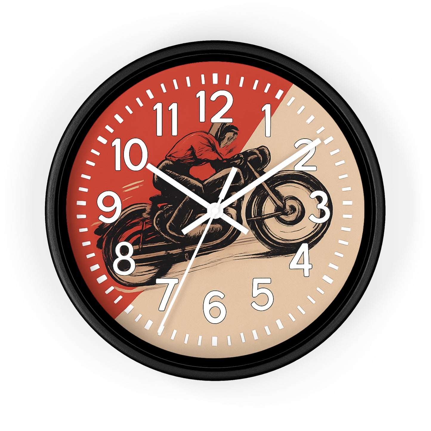 Cafe Racer Vintage Motorcycle Wall Clock New!