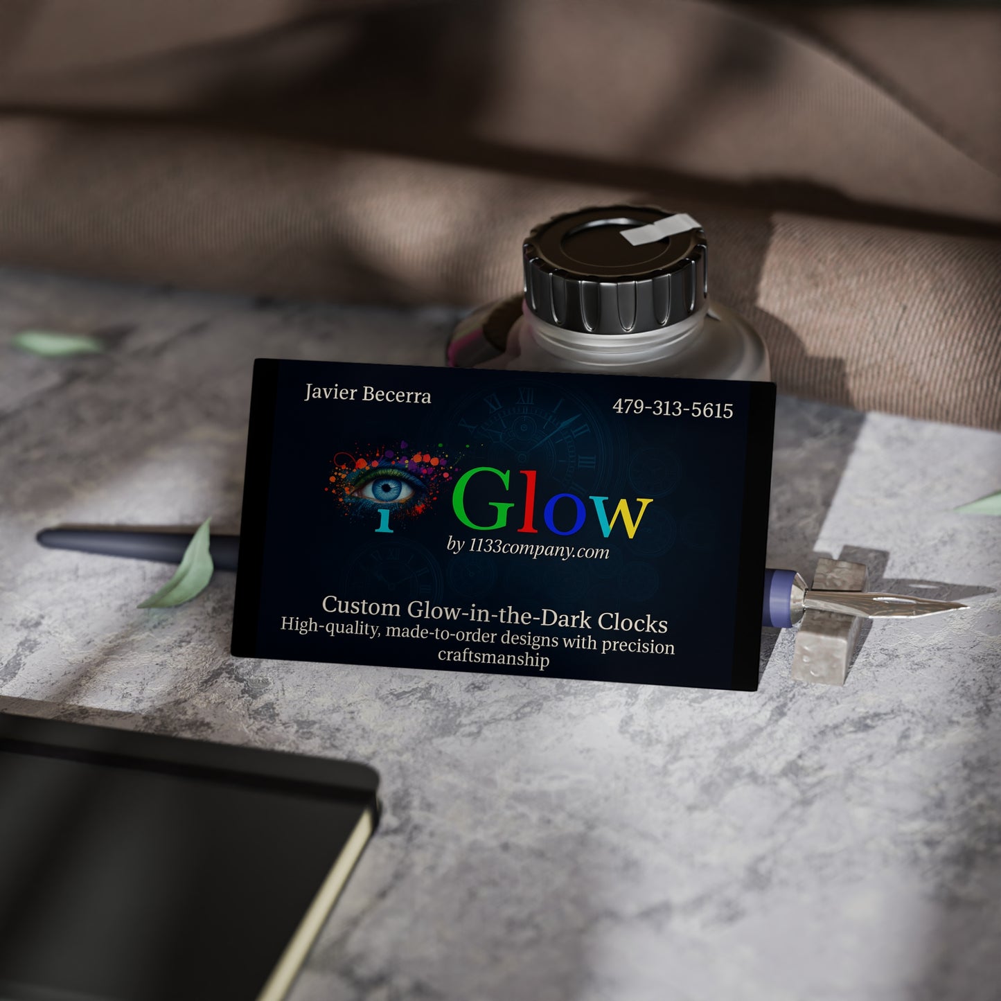 Custom Business Cards, Glow-in-the-Dark Business Cards, Personalized Cards, High-Quality Business Cards, Unique Business Card Designs