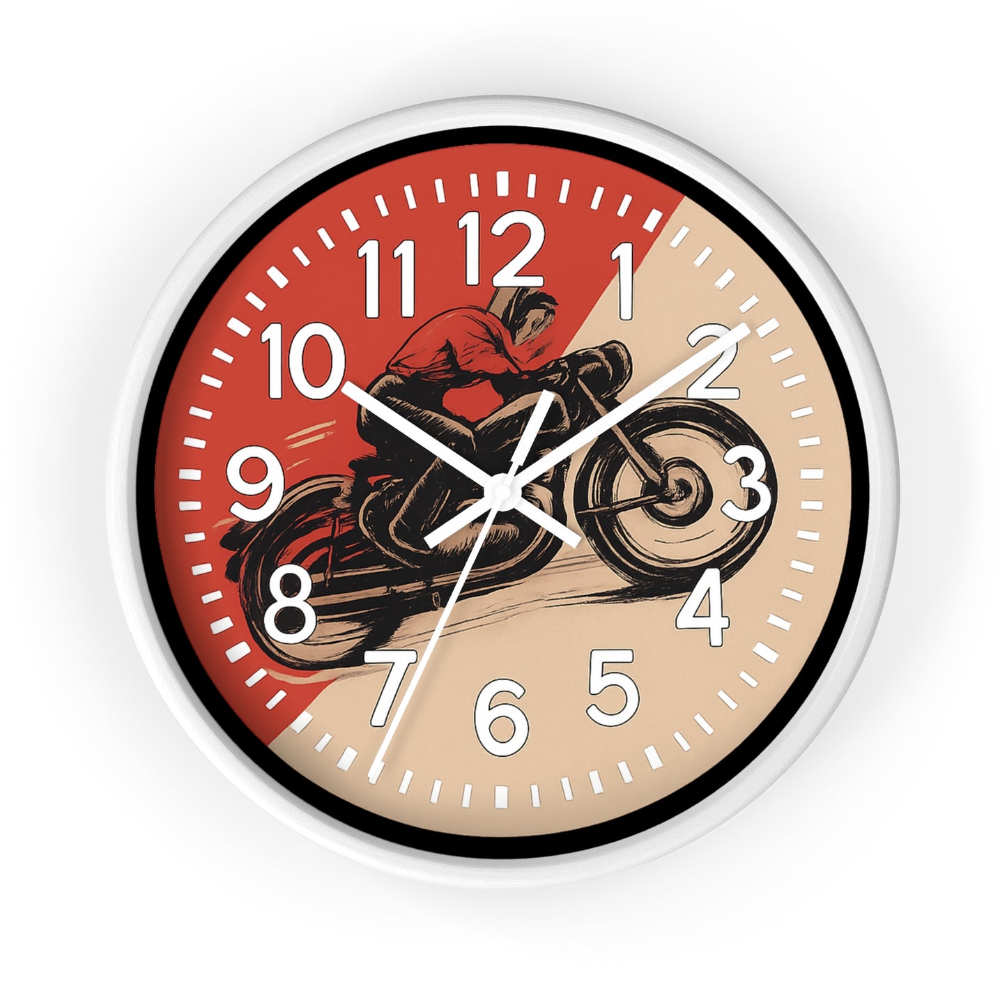 Cafe Racer Vintage Motorcycle Wall Clock New!