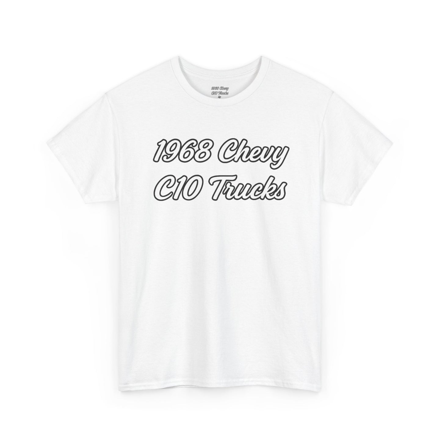1968 Chevy C10 Trucks Unisex Heavy Cotton Tee, Vintage Car Lovers Tee, Classic Truck Shirt, Gift for Him, Automotive Enthusiast Apparel
