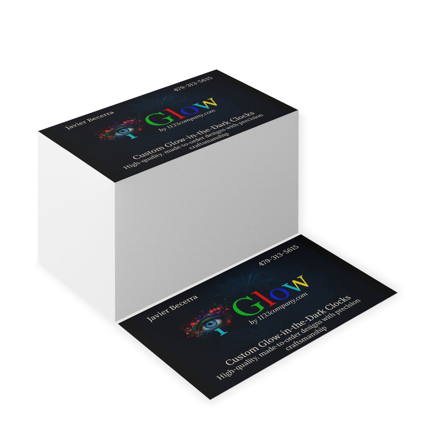 Custom Business Cards, Glow-in-the-Dark Business Cards, Personalized Cards, High-Quality Business Cards, Unique Business Card Designs
