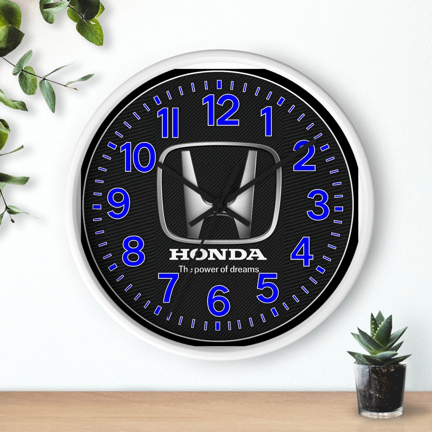 Royal Blue Honda Accord Civic Pilot Wall Clock