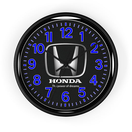 Royal Blue Honda Accord Civic Pilot Wall Clock