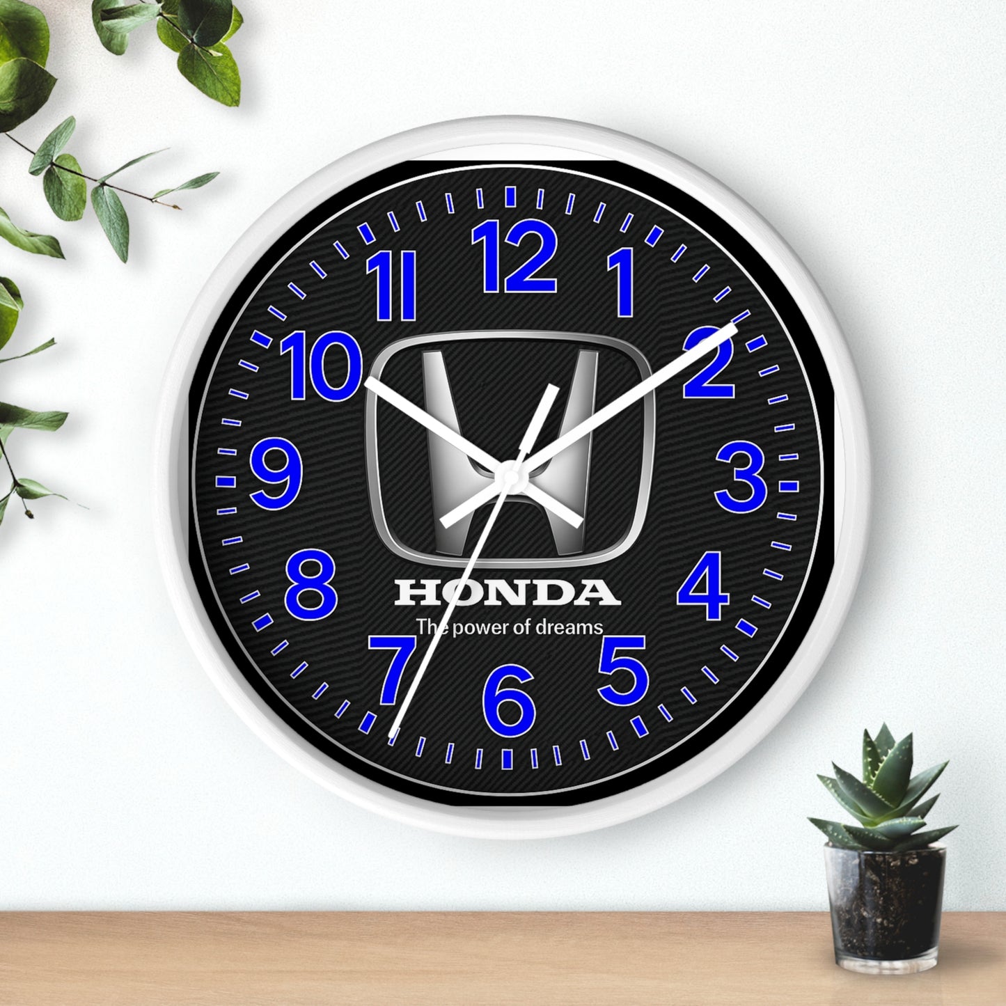 Royal Blue Honda Accord Civic Pilot Wall Clock