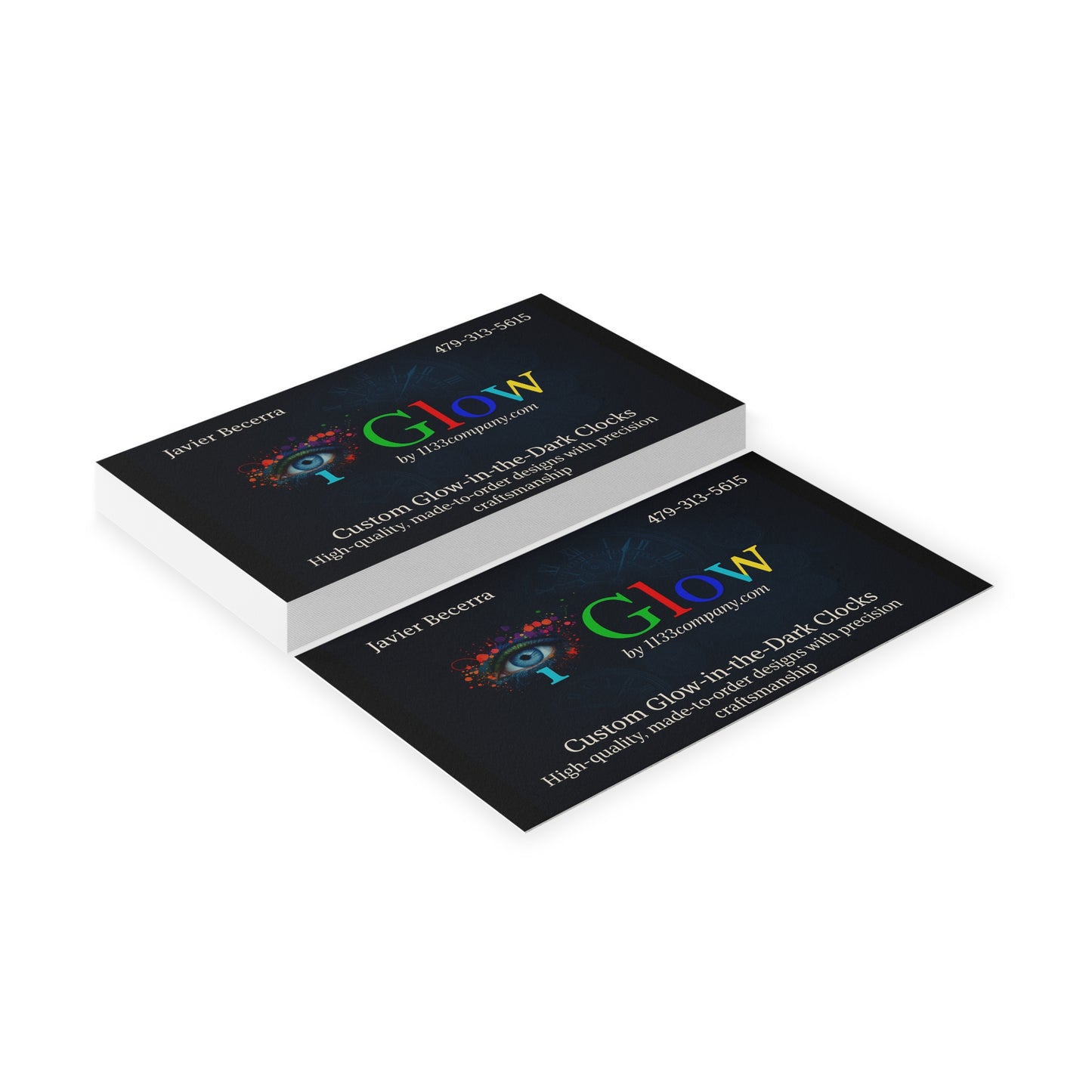 Custom Business Cards, Glow-in-the-Dark Business Cards, Personalized Cards, High-Quality Business Cards, Unique Business Card Designs
