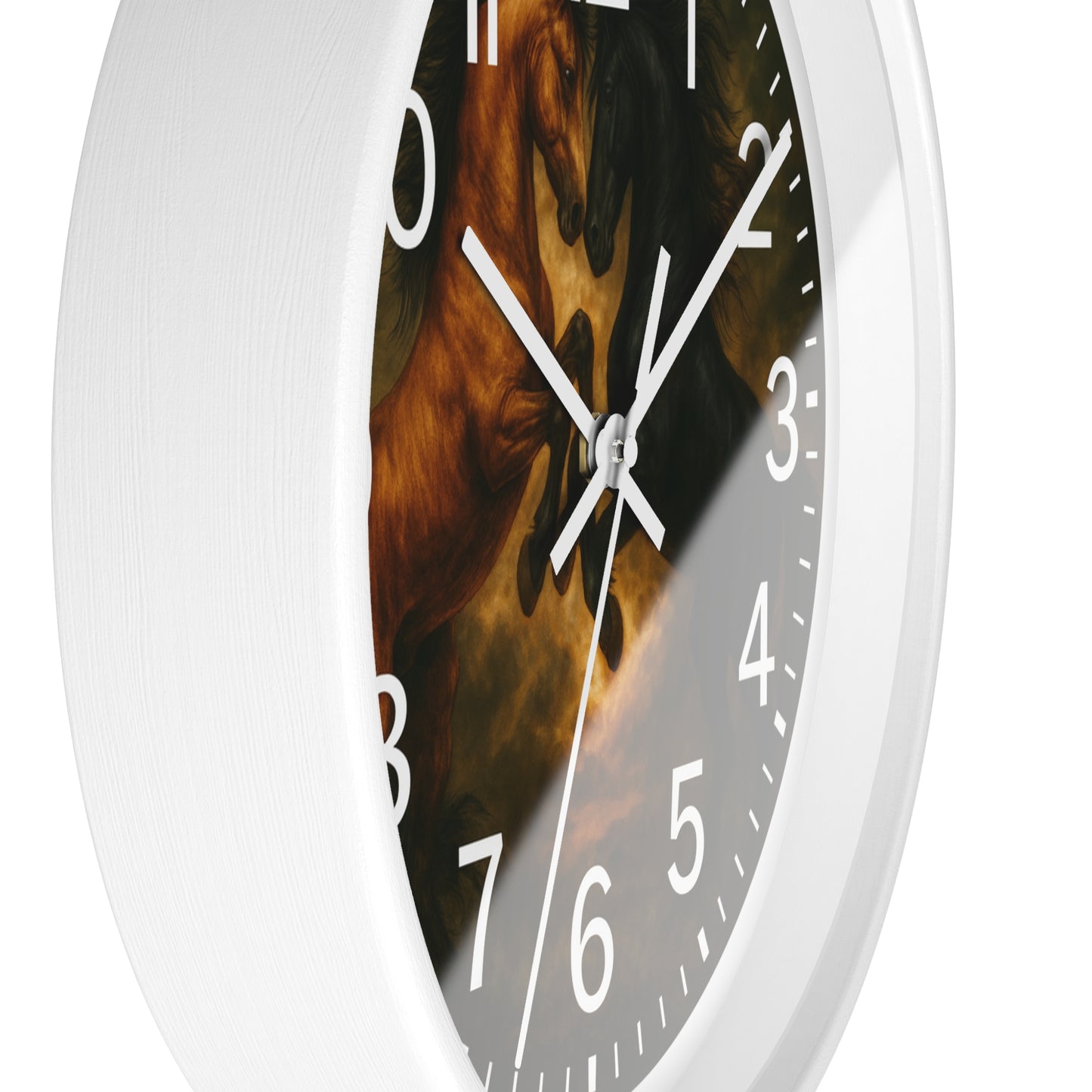 Horse Wall Clock - Black and Brown New;