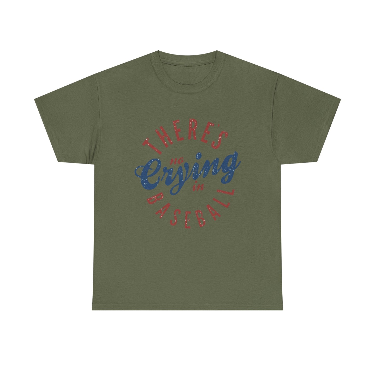 Baseball T-Shirt — "There's No Crying in Baseball" Vintage Graphic Tee