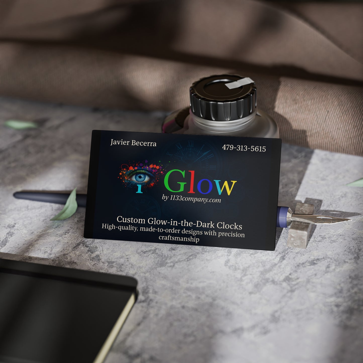 Custom Business Cards, Glow-in-the-Dark Business Cards, Personalized Cards, High-Quality Business Cards, Unique Business Card Designs