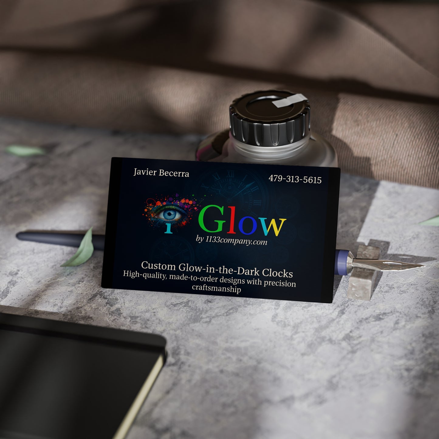 Custom Business Cards, Glow-in-the-Dark Business Cards, Personalized Cards, High-Quality Business Cards, Unique Business Card Designs