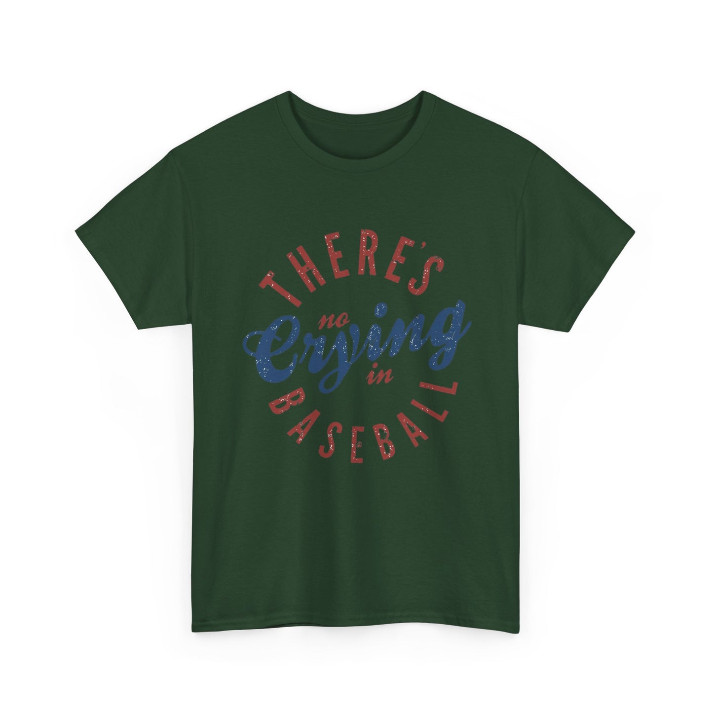 Baseball T-Shirt — "There's No Crying in Baseball" Vintage Graphic Tee