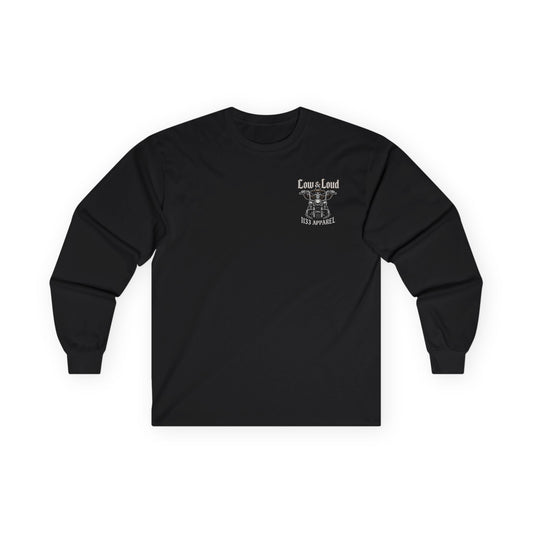 Unisex Long Sleeve Tee - Low & Loud Motorcycle Design, Perfect for Gifting, Casual Wear, Bike Events, Biker Culture, Everyday Comfort