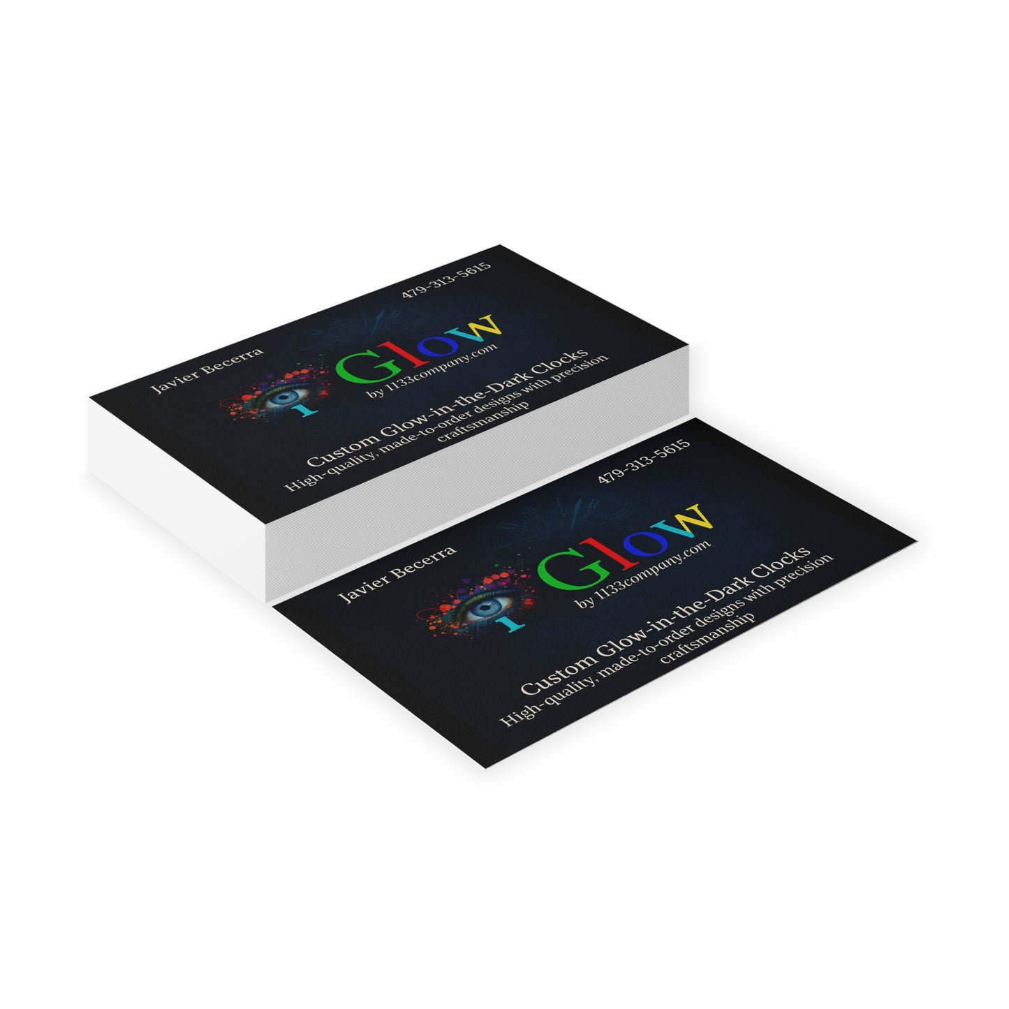 Custom Business Cards, Glow-in-the-Dark Business Cards, Personalized Cards, High-Quality Business Cards, Unique Business Card Designs