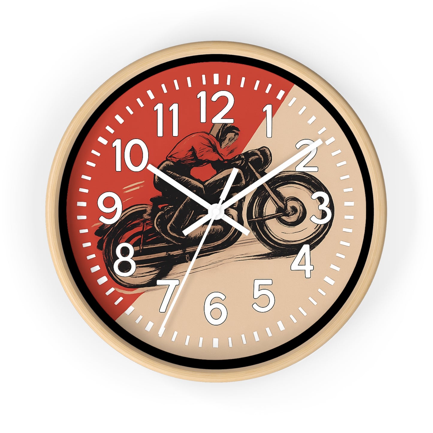Cafe Racer Vintage Motorcycle Wall Clock New!