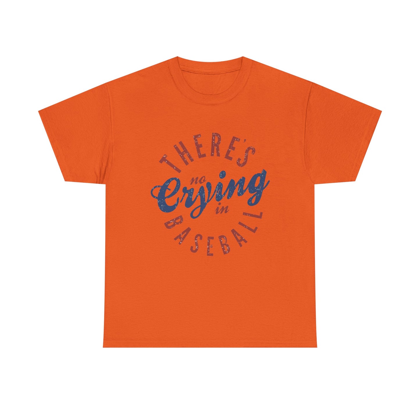 Baseball T-Shirt — "There's No Crying in Baseball" Vintage Graphic Tee