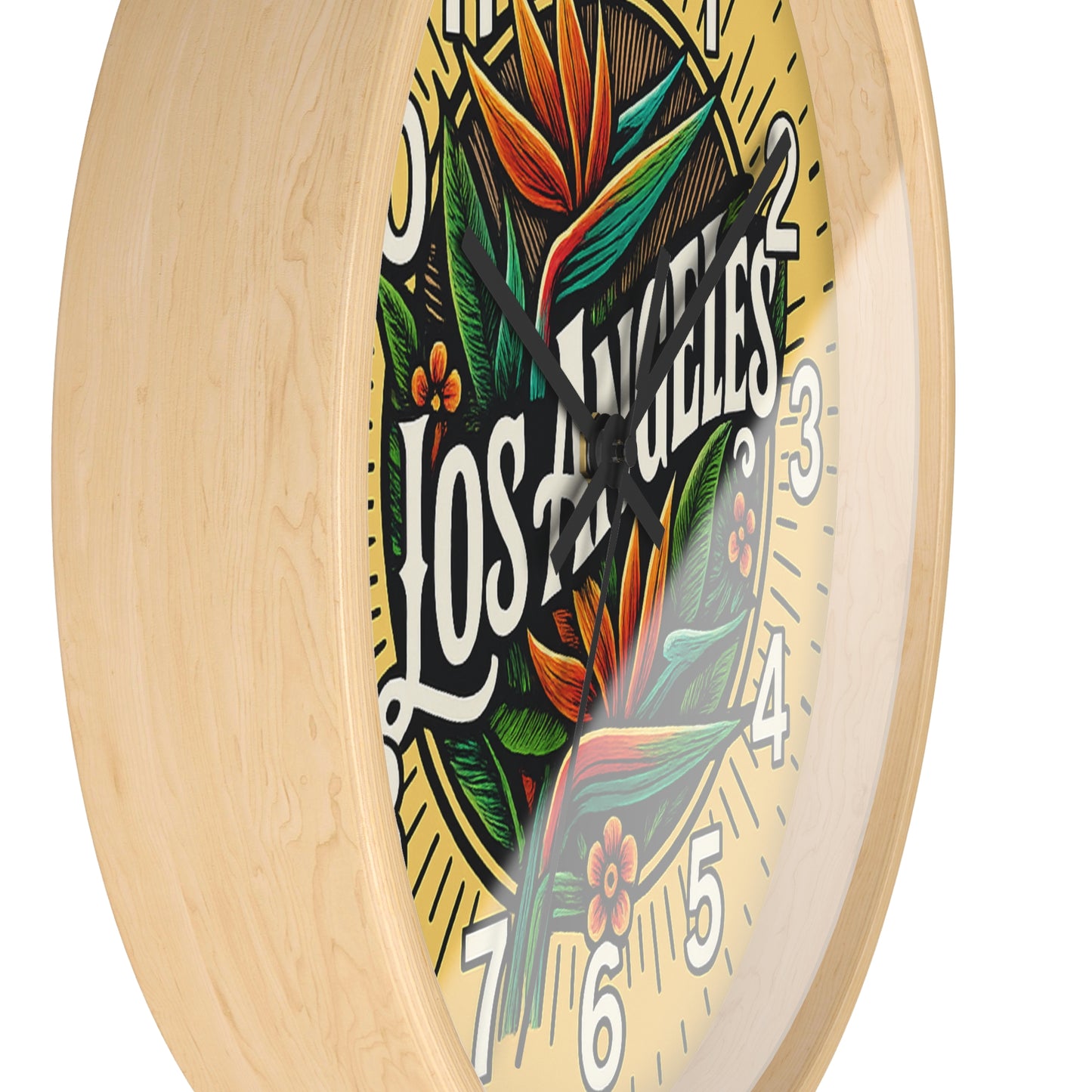 Los Angeles Glow In The Dark Wall Clock New!