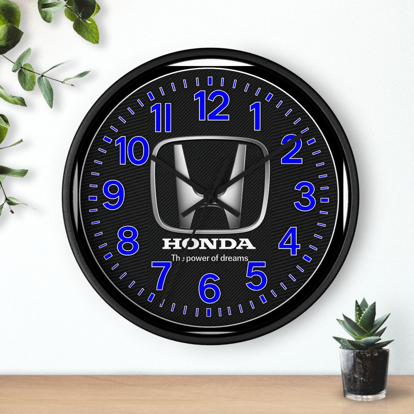 Royal Blue Honda Accord Civic Pilot Wall Clock