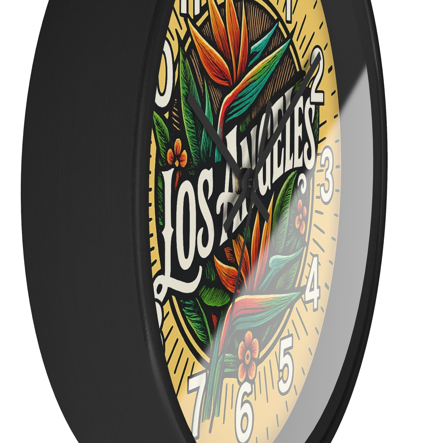Los Angeles Glow In The Dark Wall Clock New!