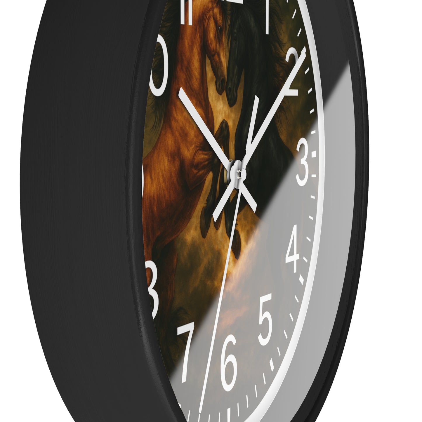 Horse Wall Clock - Black and Brown New;