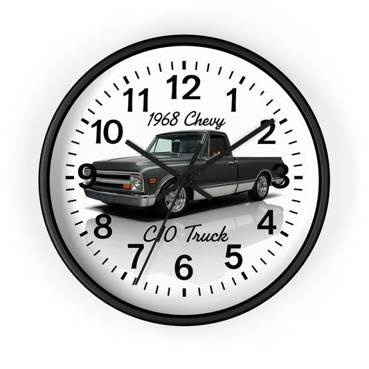 1968 Chevrolet C10 Wall Clock - Lowrider Truck Design