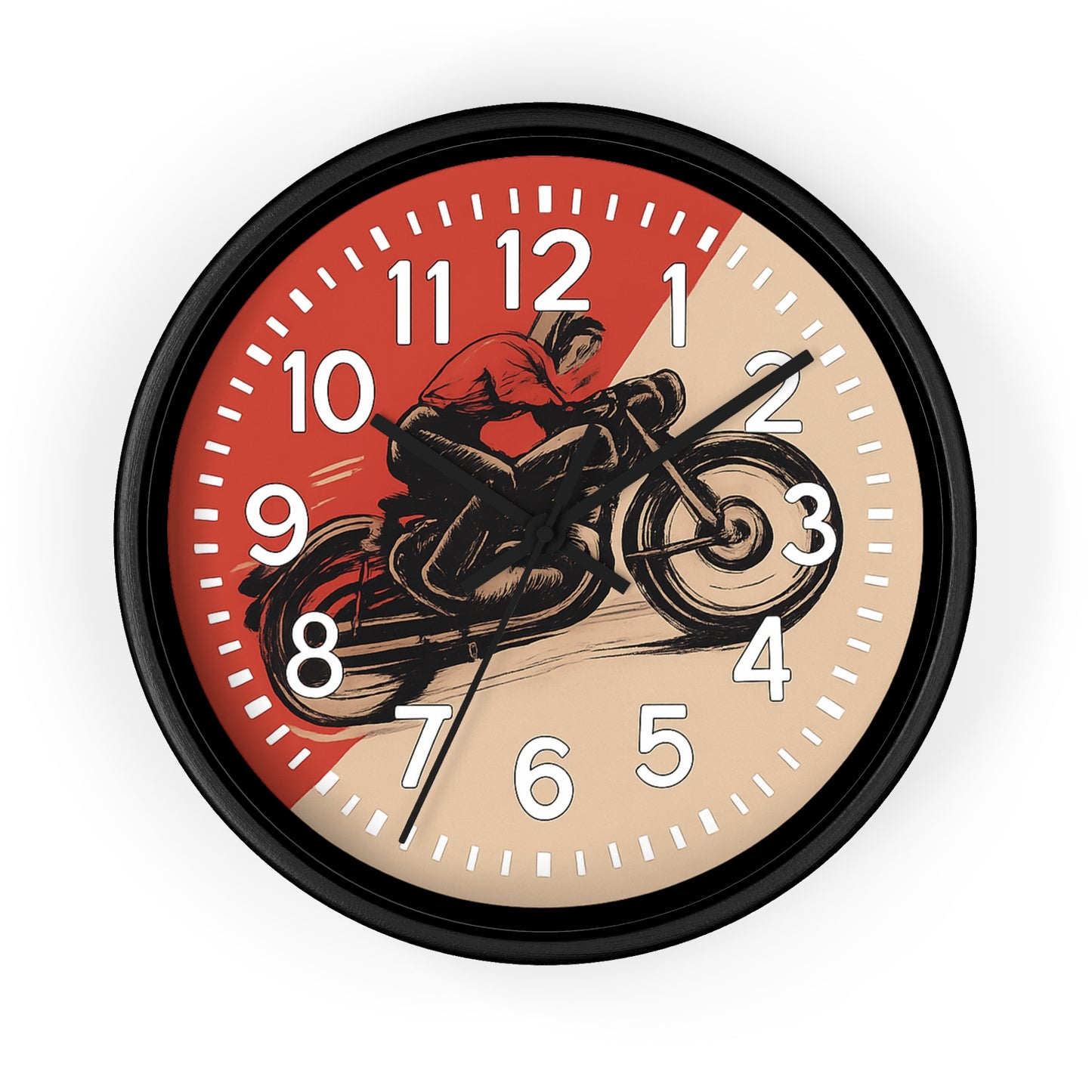 Cafe Racer Vintage Motorcycle Wall Clock New!