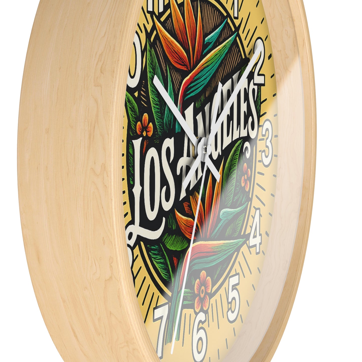 Los Angeles Glow In The Dark Wall Clock New!