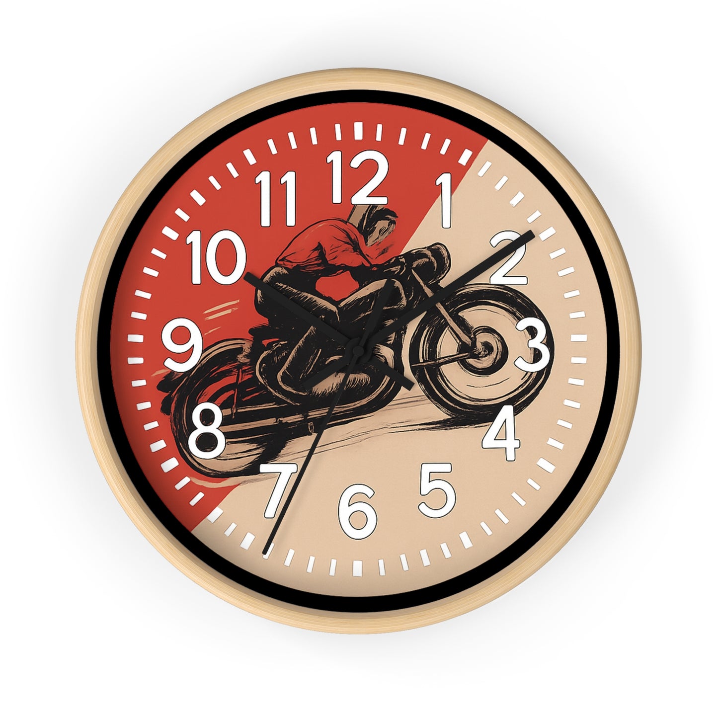 Cafe Racer Vintage Motorcycle Wall Clock New!