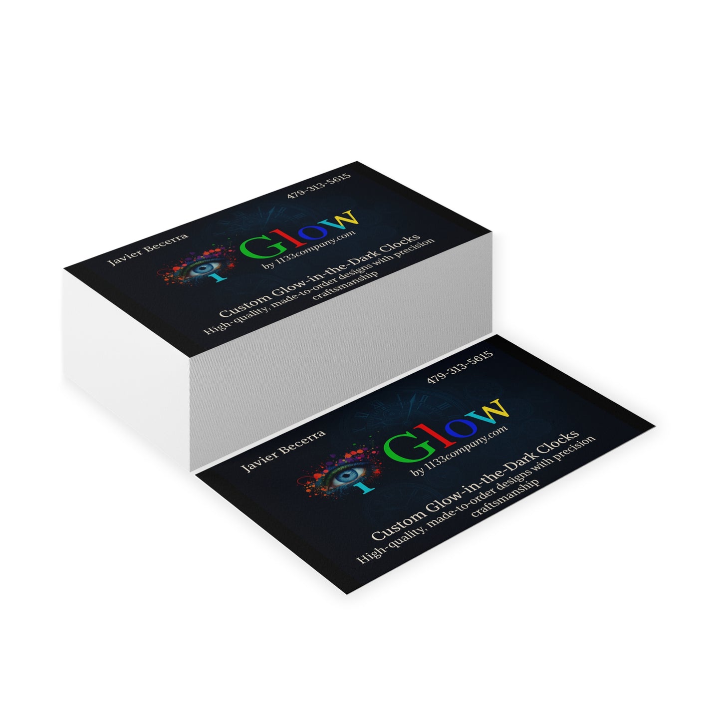 Custom Business Cards, Glow-in-the-Dark Business Cards, Personalized Cards, High-Quality Business Cards, Unique Business Card Designs
