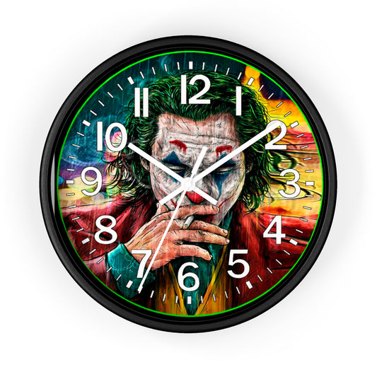 Music Studio Wall Clock - The Joker Smoking Cigarette Bar Wall Clock